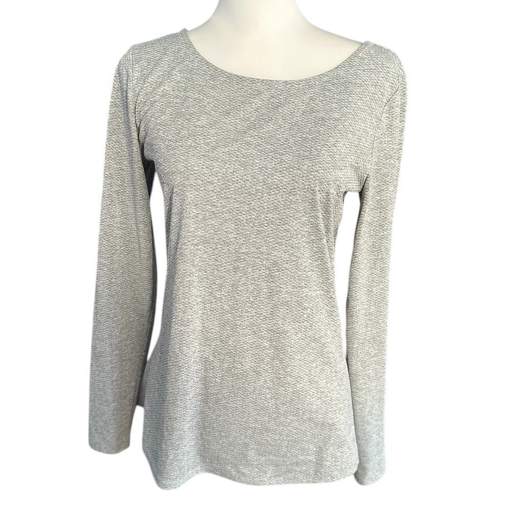 Athleta Gray Long Sleeve Top Small